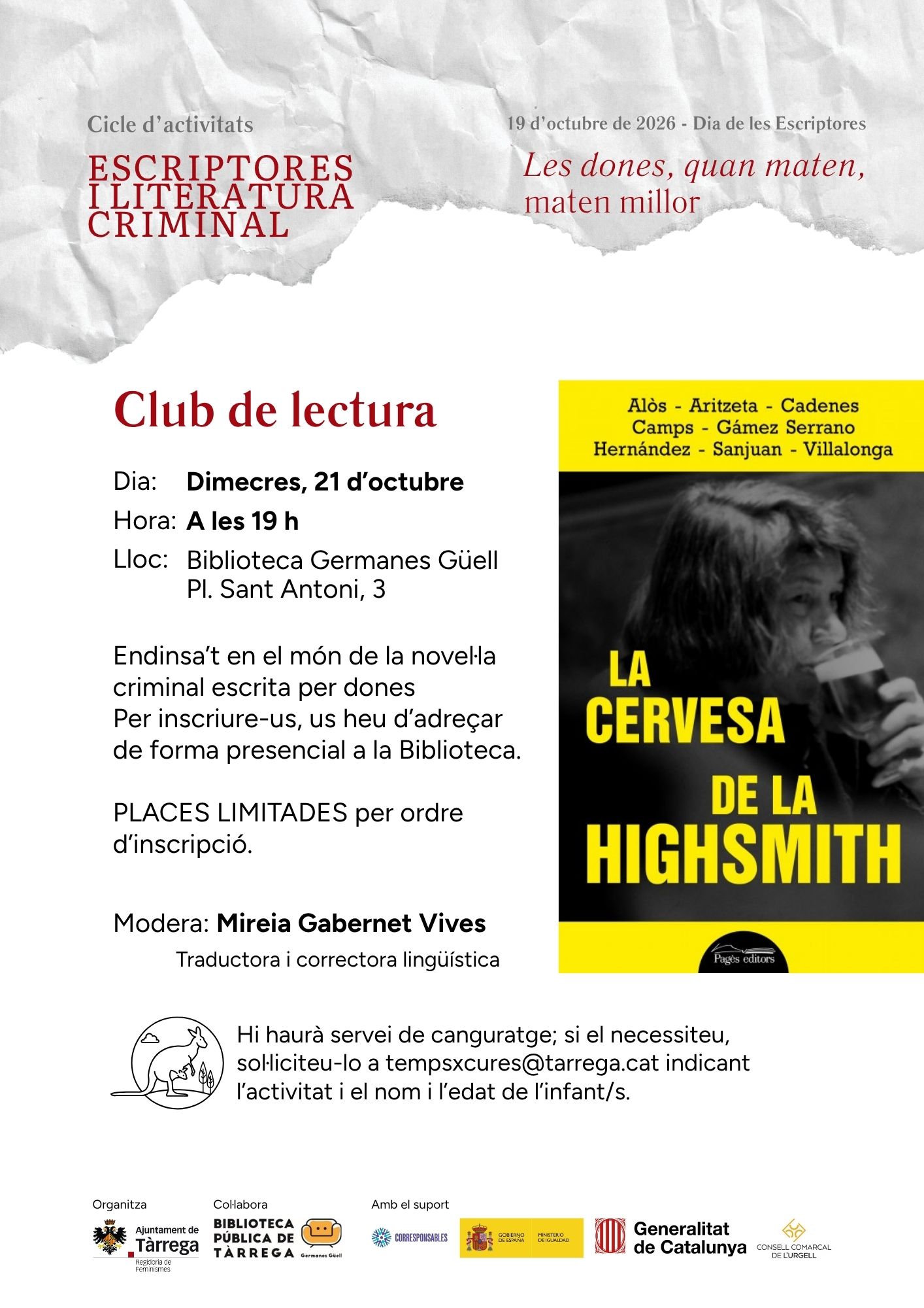 Cartell del club de lectura
