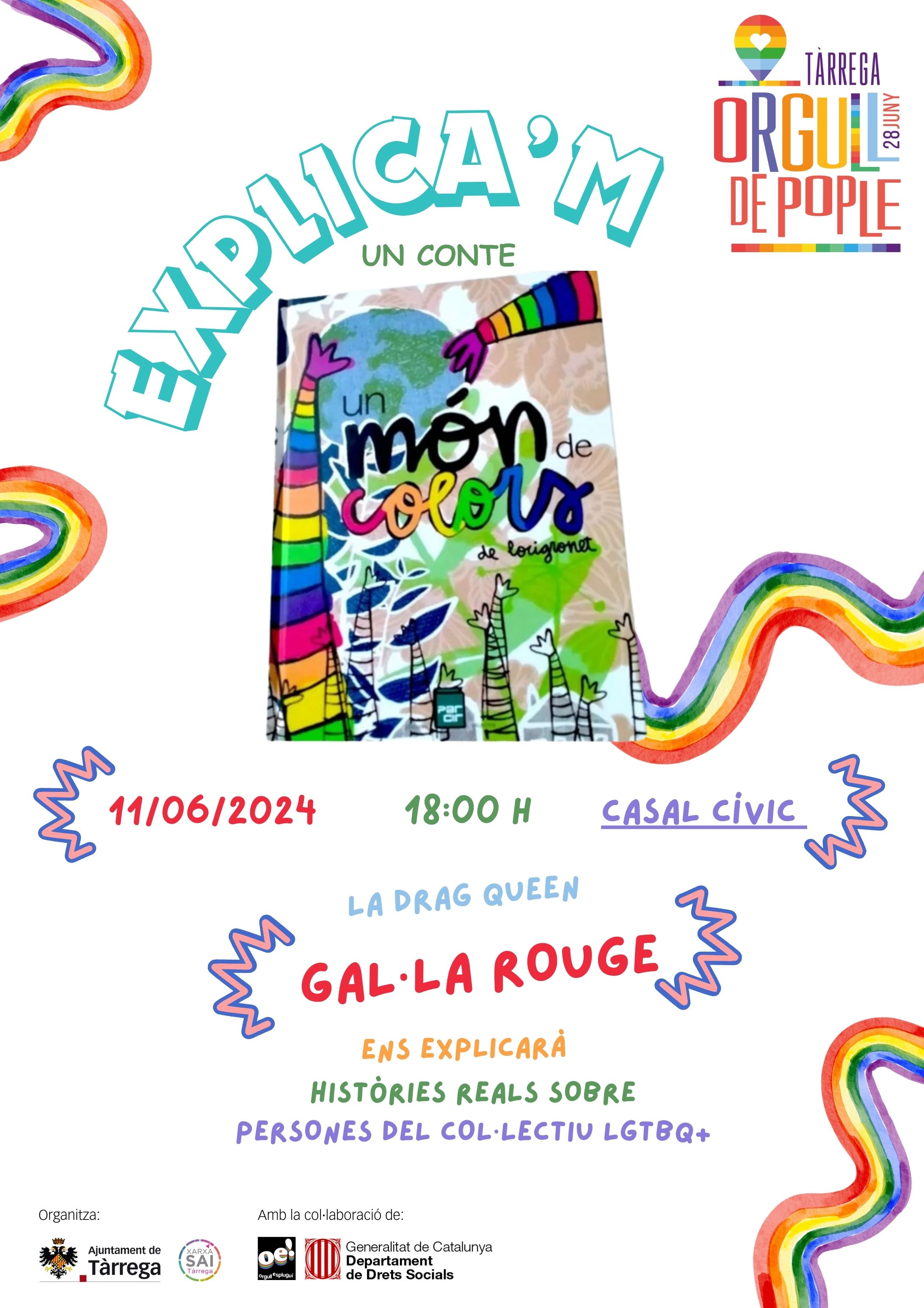 Cartell presentació conte Un món de colors